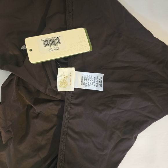 L-Space Brown Plunge Halter Top Swimsuit - Picture 3 of 6